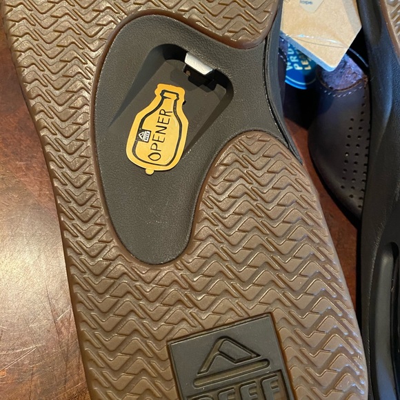 Reef Fanning brown leather sandals new asst sizes - Picture 5 of 6